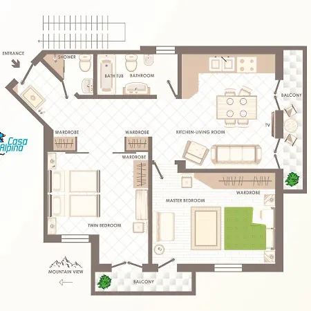 Apartment Casa Alpina - Aosta